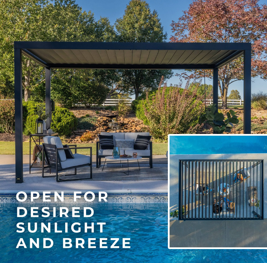 Backyard Discovery Sarasota Louvered Pergola 4.88m x 3.05m