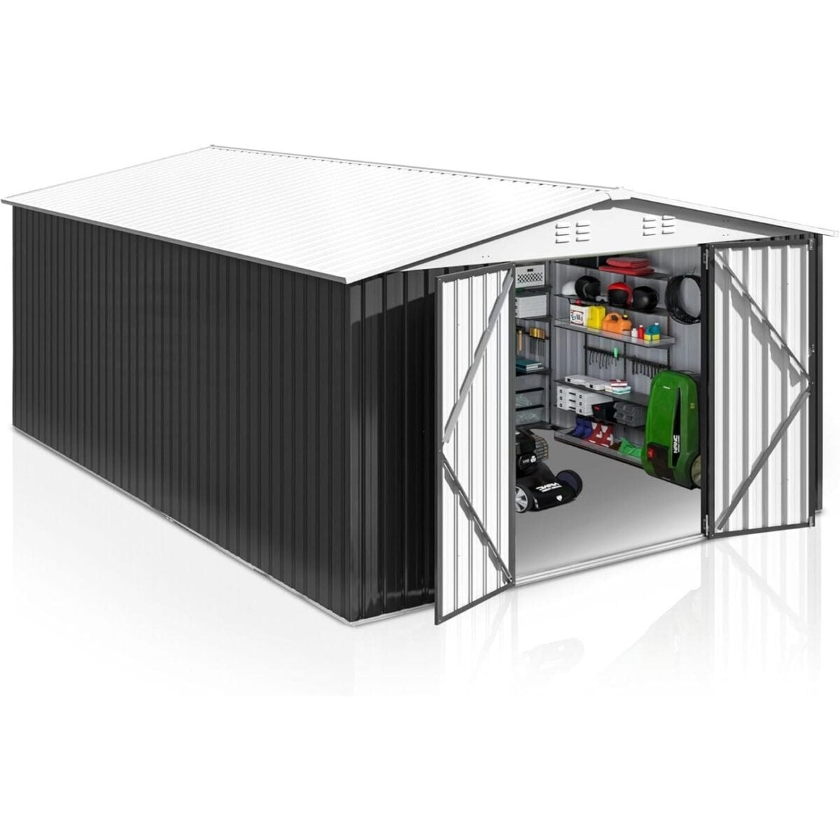 Patiowell Metal Storage Shed 3.05m x 3.66m