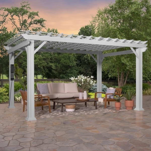 Hawthorne Traditional Steel Pergola 4.3m x 3.7m