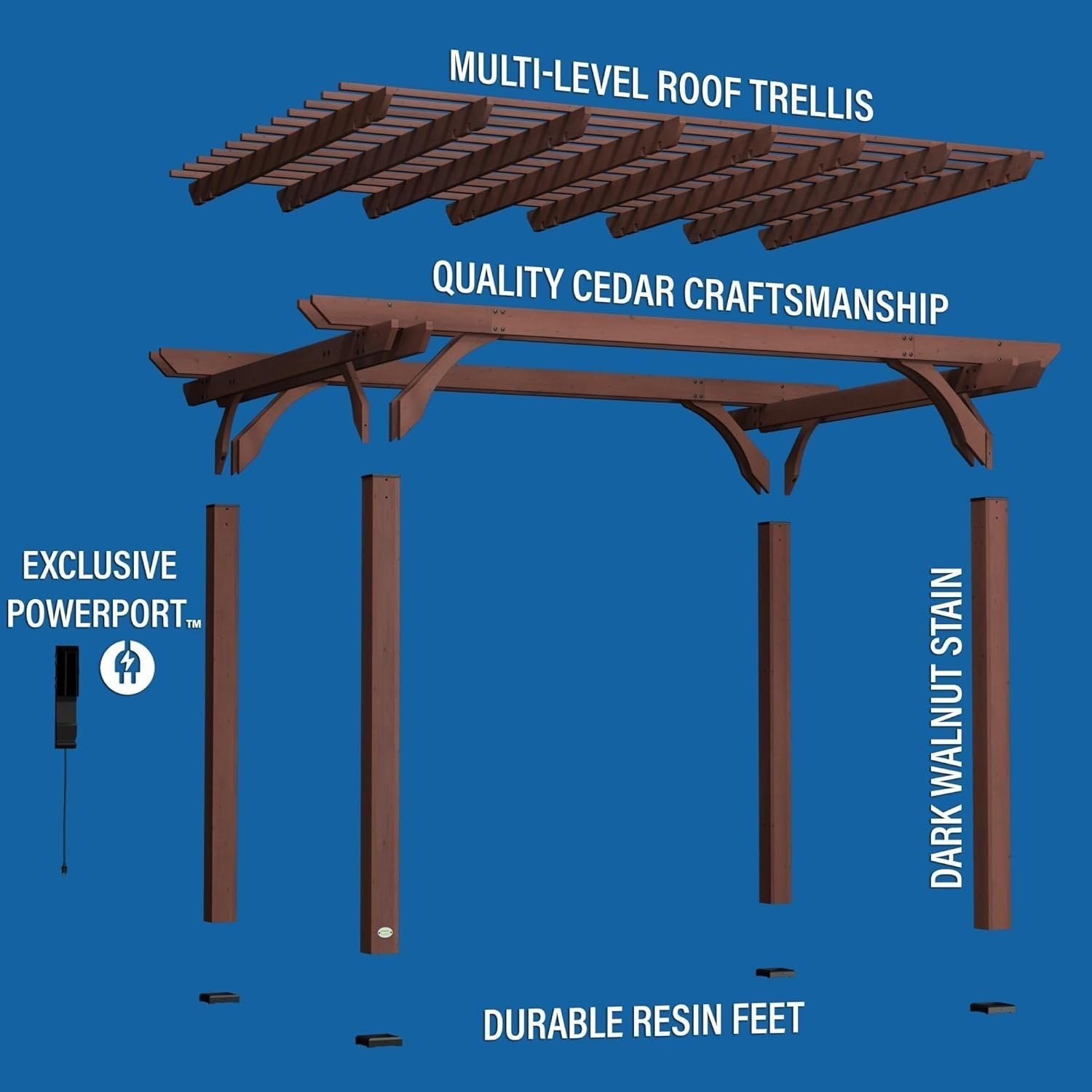 Backyard Discovery Somerville Pergola 4.27m x 3.05m