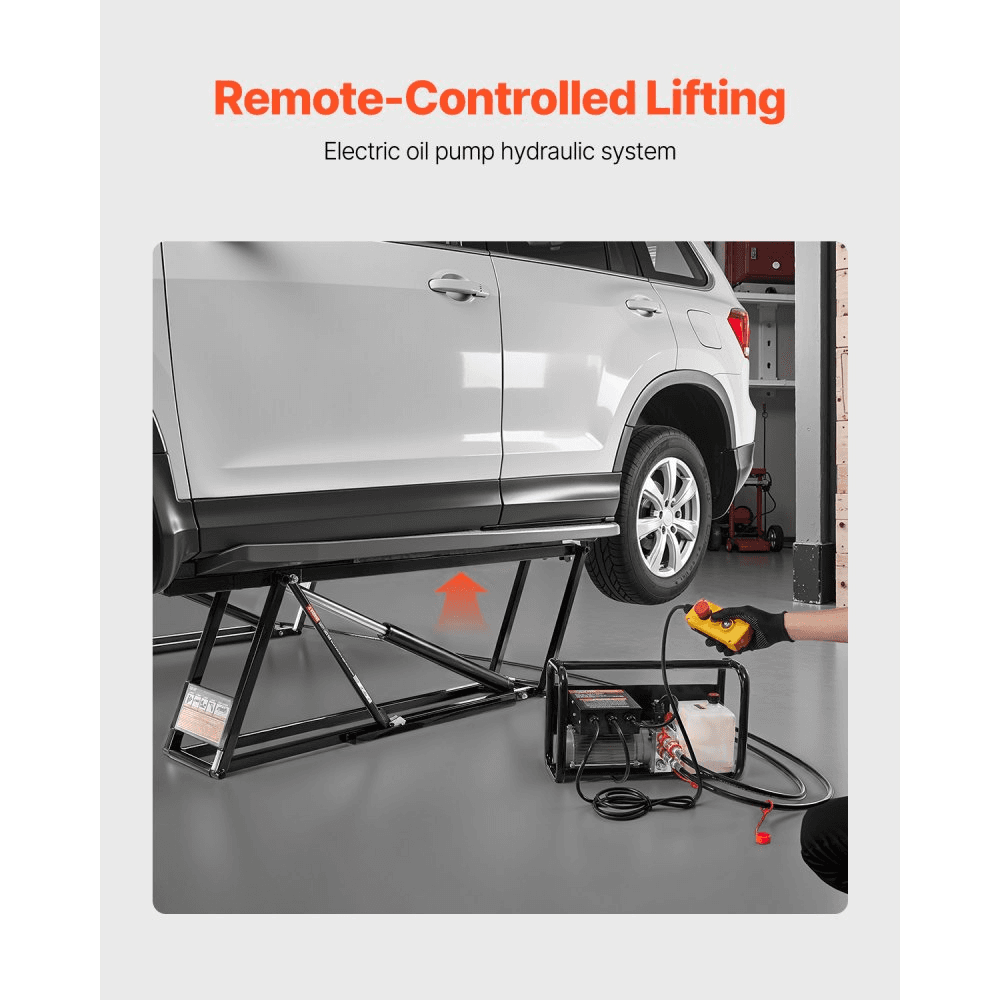 Adjustable Portable Car Lift with Remote Control 2268kg
