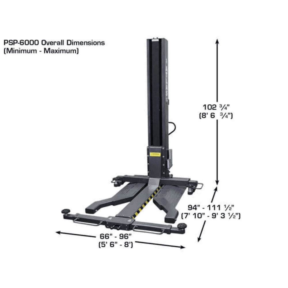 BendPak MDS-6LP Mid-Rise Open-Center Scissor Lift 2721.6kg