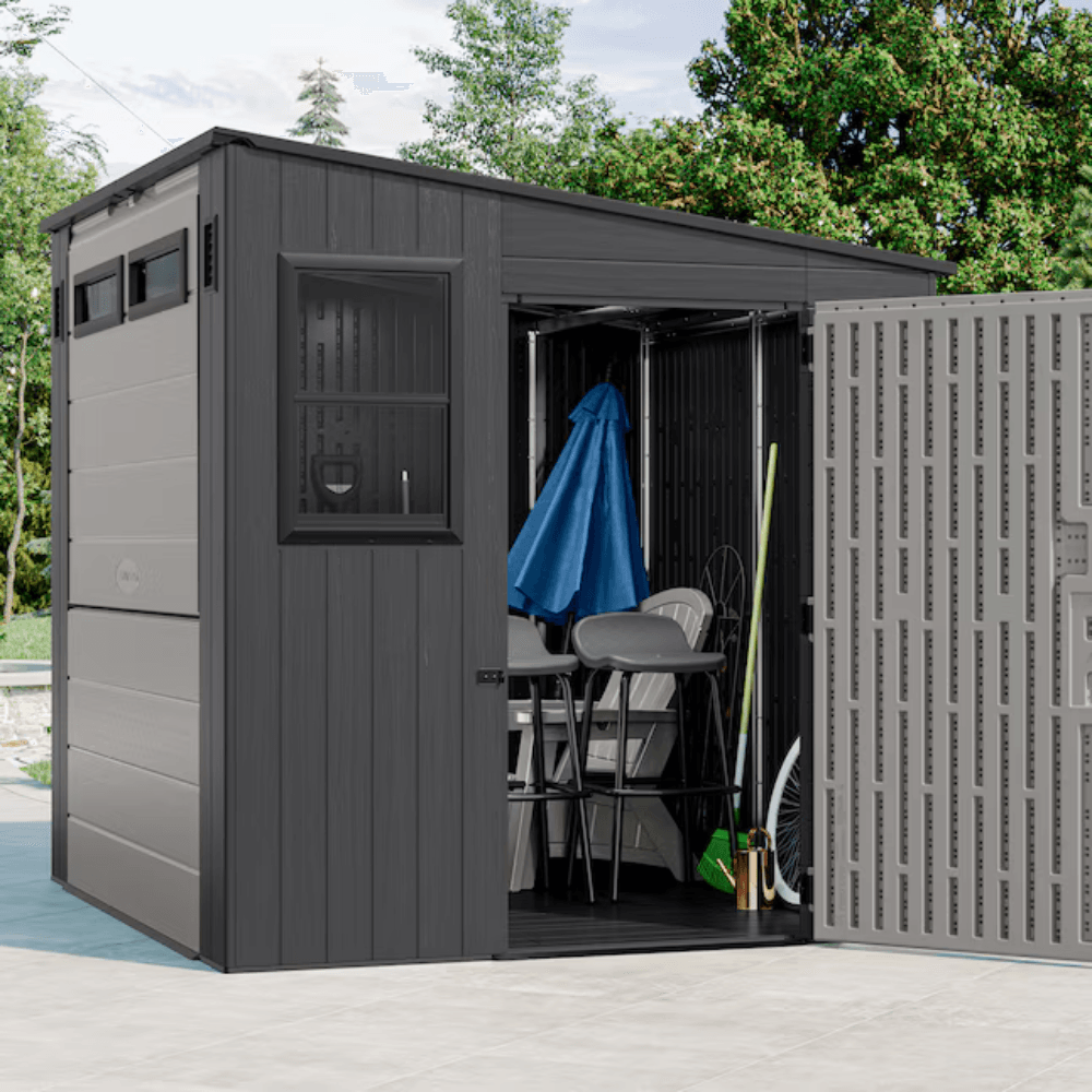 Suncast Cabana Outdoor Storage Shed With Floor 2.4m x 2.1m