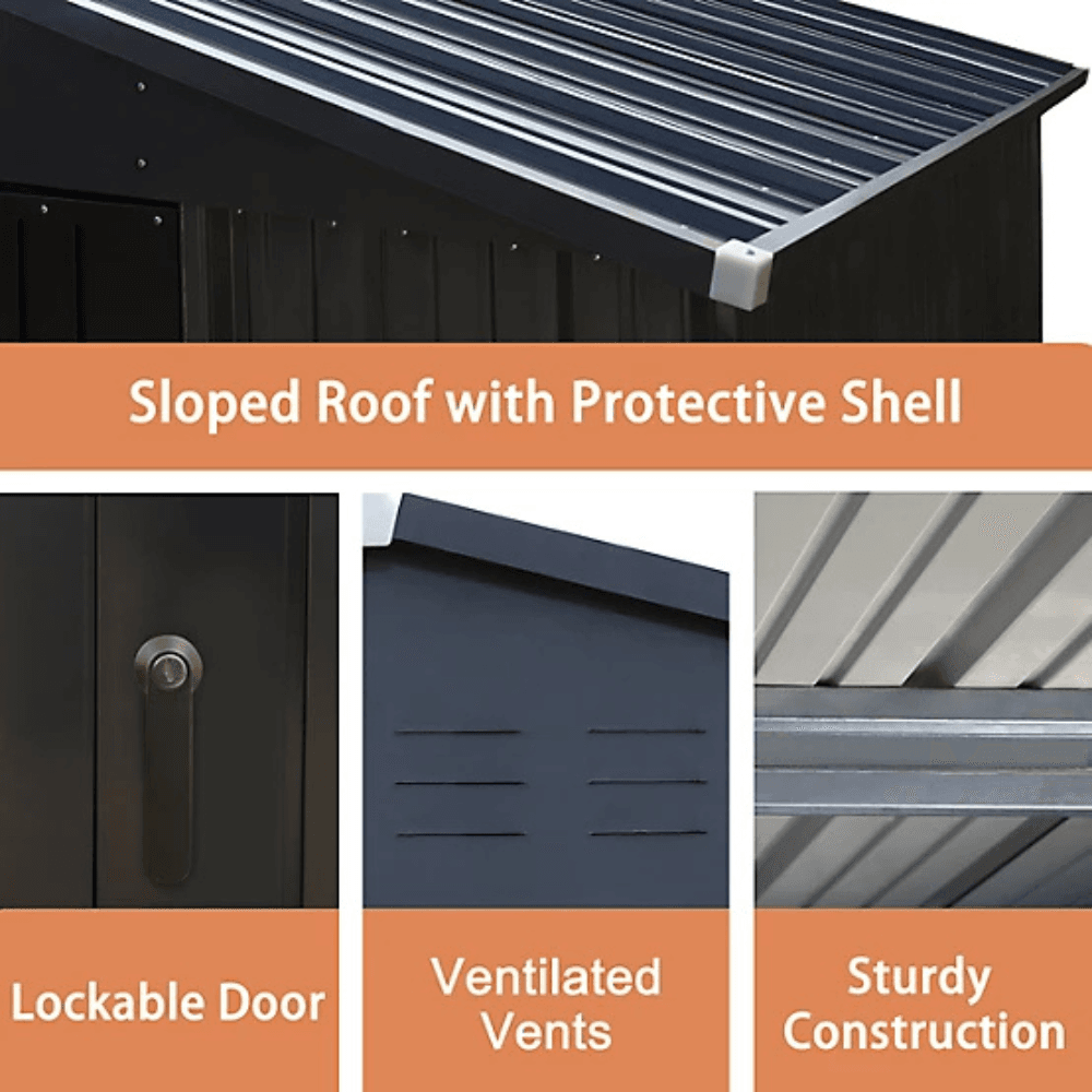 Veikous Outdoor Storage Shed 2.44m x 3.66m