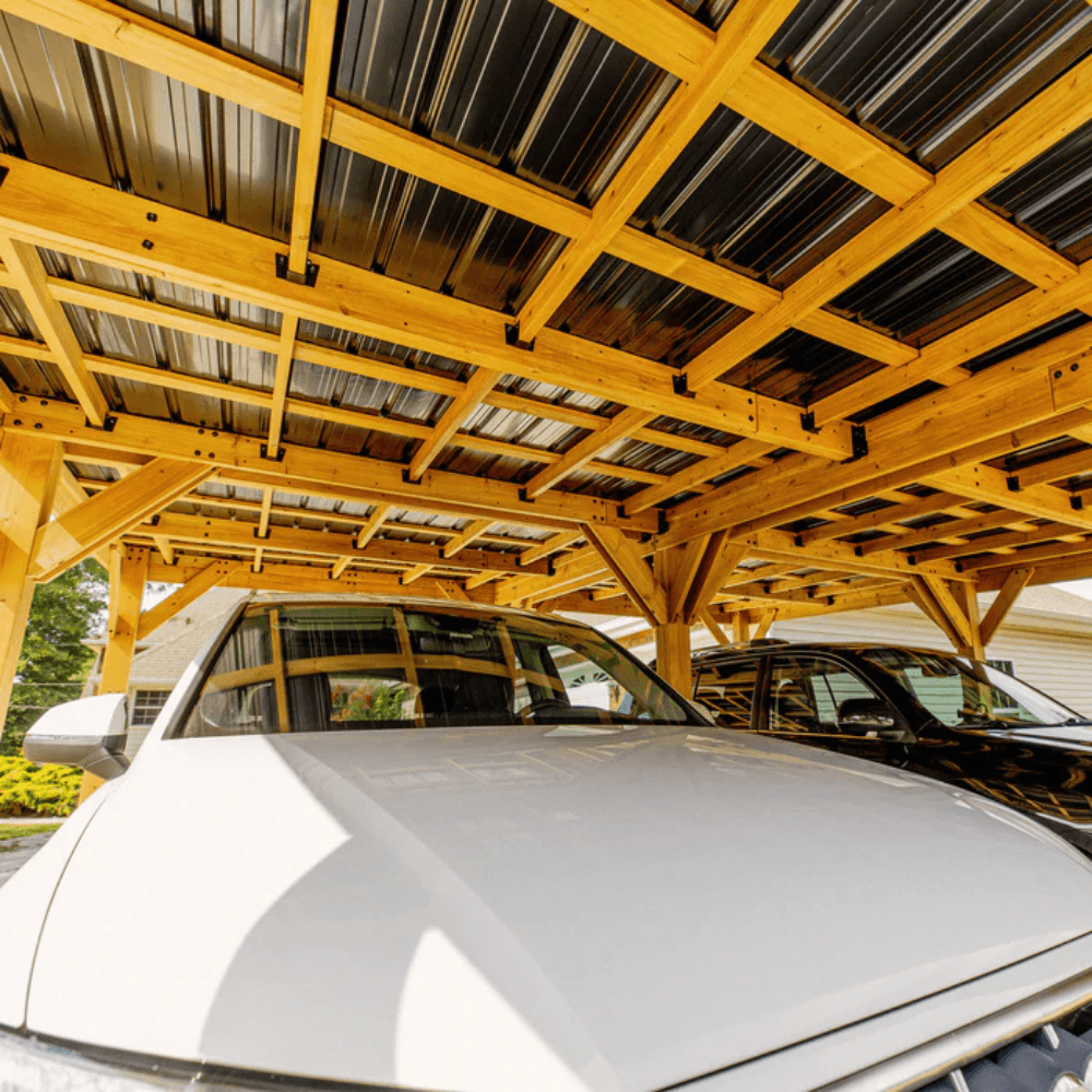 Backyard Discovery Kingsport Cedar Wood Carport 6.1m x 6.1m