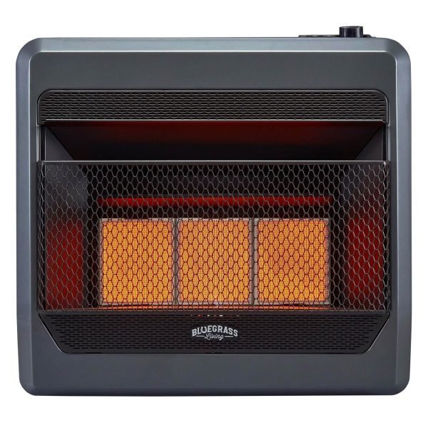 Bluegrass Living B30TNIR-BB Vent Free Gas Space Heater 64.8cm x 21.6cm
