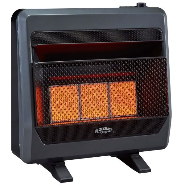 Bluegrass Living B28TPIR-BB Propane Gas Space Heater 64.8cm x 21.6cm