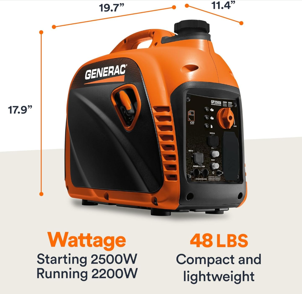 Generac GP2500i-2 Inverter Generator with COSense