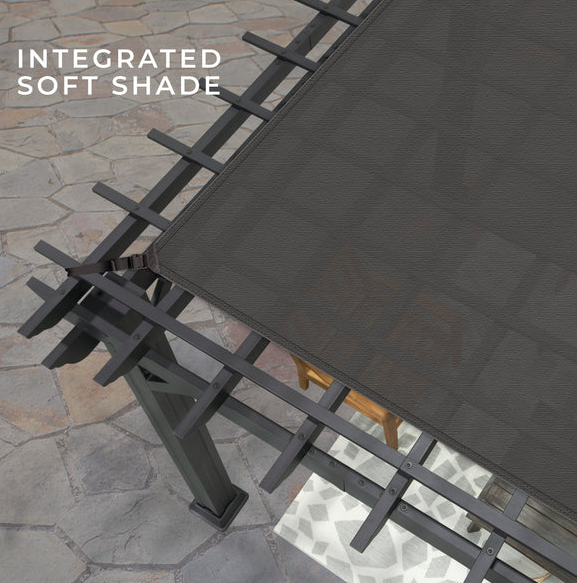 Backyard Discovery Stratford Steel Pergola 4.9m x 3.7m